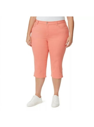 Gloria Vanderbilt Womens Rhea Comfort Waist Capri Pant (Seaspray