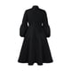 thumbnail image 3 of Women's Velvet Maxi Dress Long Puff Sleeve Crew Neck Cocktail Party Dresses, 3 of 5