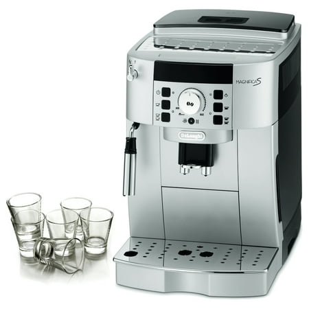 UPC 029441096762 product image for DeLonghi Magnifica XS Silver Super Automatic Espresso Machine with Free Set of 6 | upcitemdb.com