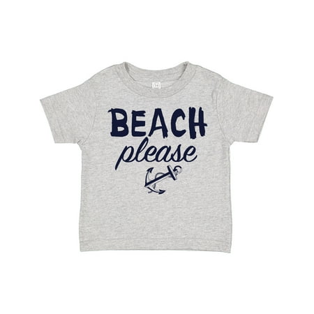 

Inktastic Beach Please with Anchor Gift Toddler Boy or Toddler Girl T-Shirt