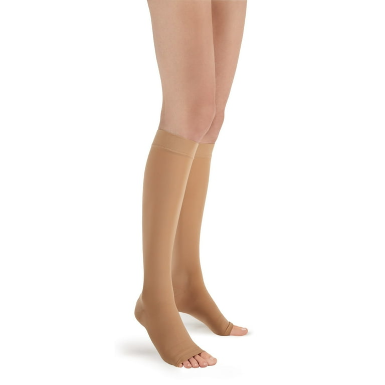 FUTURO Open Toe Knee Highs, Unisex, Large, Firm Compression HSA