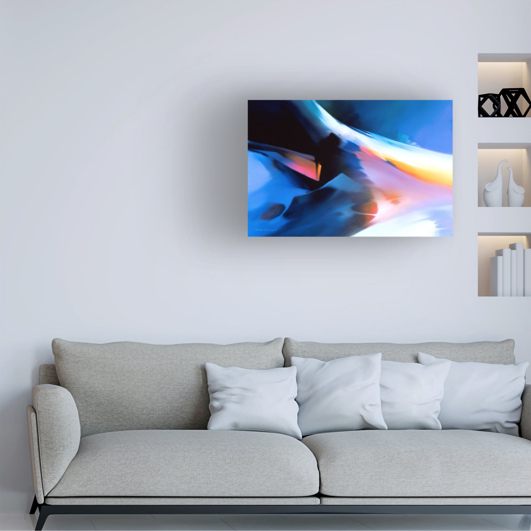 Canvas Wall Art - Thomas Leung 'Kaleidoscope' Wall Art for Living Room, Bedroom, or Office Décor by Trademark Fine Art - 24 x 16 Inches