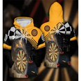 thumbnail image 3 of Sudadera con capucha y estampado de dardos en 3D para hombre, sudadera con capucha de manga larga personalizada de Harajuku, ropa de calle informal de gran tamaño, jerséis para hombre, 3 of 5