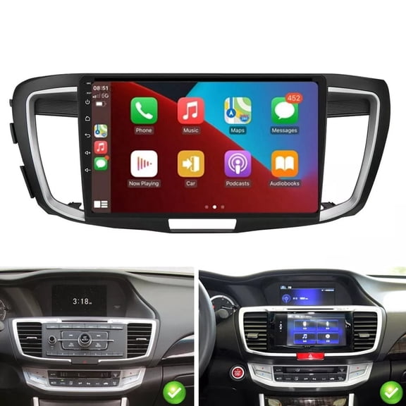 Android Carplay For 2013 2014 2015 2016 2017 HONDA ACCORD 9 Car Stereo GPS NAV Radio 64GB