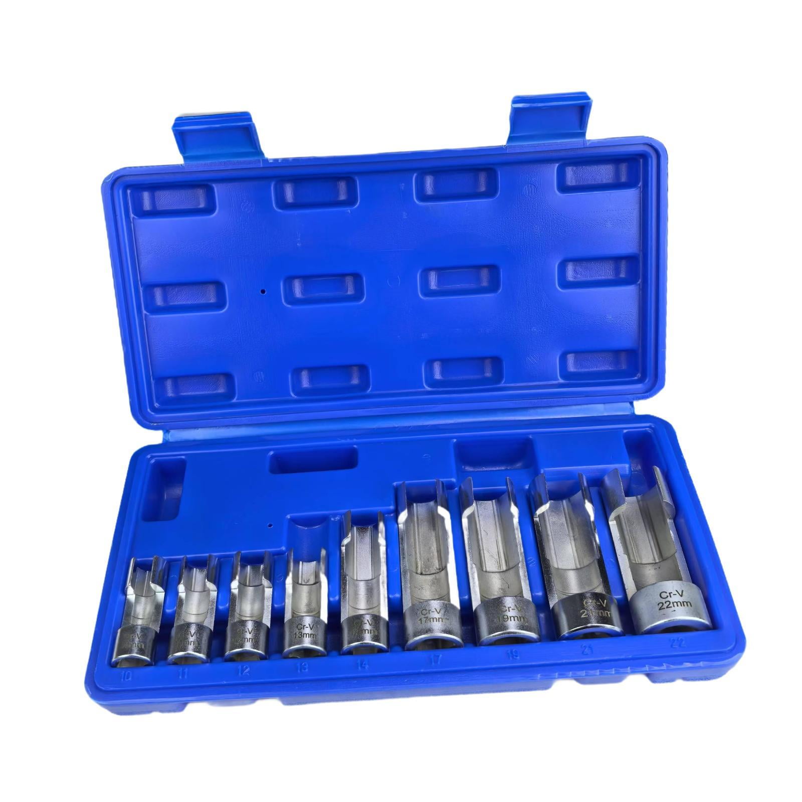 Dickly 9 Pieces Oxygens Sensor Socket Set Hex Universal Removal Set Car Maintenance