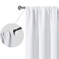 thumbnail image 3 of Innerwin Rideaux Protection UV Draperies Isolées Thermiquement Occultantes Imprimé Floral Rideau de Fenêtre Écoénergétique Imperméable Poche pour Tringle Panneau Moderne Rose 120x150cm/47.24x59.06 Pouces LxH, 3 of 6