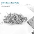 thumbnail image 4 of 100Pcs Woodworking Pocket Hole Screws PH2 Cross Driver Head Self-Tapping Screw for Pocket Hole Jig, 4 of 5