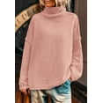 thumbnail image 5 of PRETTYGARDEN Womens Turtleneck Long Sleeve Sweater Fall Trendy Loose Fit Knit Tops Oversized Pullover Sweaters, 5 of 10