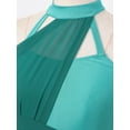 thumbnail image 5 of MSemis Color Block Lyrical Dance Dress Women Green XL, 5 of 5