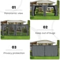 thumbnail image 4 of 10'x20' Adjustable Louvered Pergola, Heavy-Duty Aluminum Outdoor Pergola, Metal Hardtop Pergola with Adjustable Roof for Patio, Deck, Garden, Yard, Black, 4 of 9