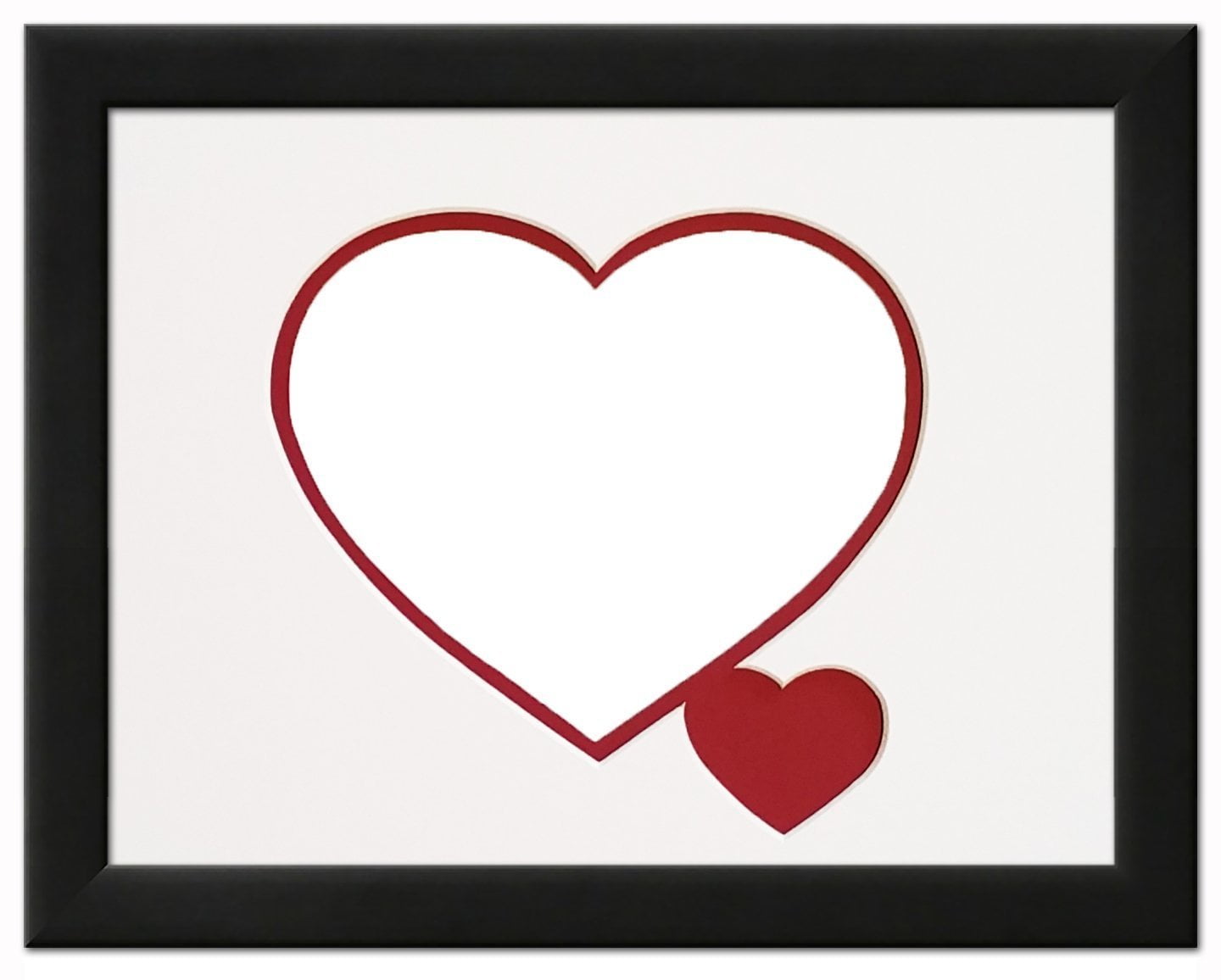 heart-love-picture-frame-black-wood-frame-with-heart-shaped-double