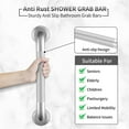 2 Pack 24 Inch Grab Bars for Bathtubs and Showers, Anti Slip Shower