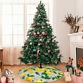 thumbnail image 7 of Picia Lemon Seamless Pattern Oil Painting Effect Print Christmas Tree Skirt , Christmas Tree Skirt Ornaments for Merry Christmas Holiday Party Decorations Indoor Outdoor-48", 7 of 7