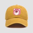 thumbnail image 1 of Disney-gorra de béisbol de dibujos animados, bonita gorra de béisbol con diseño de oso fresa Kawaii, protector solar, parasol, informal y creativo, novedad, venta al por mayor Fivean unisex, 1 of 2