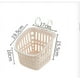 thumbnail image 4 of Cesta de almacenamiento junto a la piscina para piscinas elevadas | Contenedor organizador de polipropileno, beige blanco, 22,7x18x15cm, portabebidas de gran capacidad, diseño estable con pinza, 4 of 8