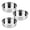 3pcs, variant on mdesiwst Stainless Steel Cake Pans Round Baking Tins for Oven Air Fryer Pressure Cooker Stackable Multipurpose Bakeware for Cakes Pizza Steamed Dishes