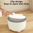 thumbnail image 6 of Kitchen Trash Can, Step-On Garbage Can with Lid, Tall Kitchen & Bathroom Trash Can, Small Office Waste Bin, Gray - Xuniizn, 6 of 7