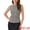 Beige Black, variant on Women's Tweed Elegant Crew Neck Business Vest Tops M Black