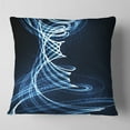 thumbnail image 2 of Designart 3D Illuminated Helix Shapes - Abstract Throw Pillow - 18x18, 2 of 5