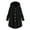 1-Black, variant on Ersazi Womens Winter Jacket Women'S Plus Size Solid Color Plush Hooded Warm Coat Navy 2Xl
