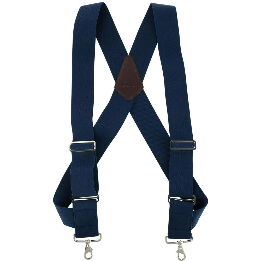 CTM CTM® Elastic Side Clip Metal Swivel Hook Trucker Suspenders (Men