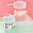 thumbnail image 4 of Ksopiavobs Baby Milk Powder, Portable Baby Food Storage Box Essential Cereal Infant Milk Powder Box Toddle Snacks Container(400ML,Pink), 4 of 7