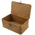 thumbnail image 1 of Almacenamiento De Algas Marinas, Caja De Almacenamiento Tejida Con Tapas, Organizador De Maquillaje Para El Hogar, La Cocina Y La Oficina Yuarrent HA039996-03, 1 of 6