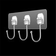 thumbnail image 4 of XZNGL Sticky Hooks Behind Door Hanger Clothes Towel Kitchen Transparent Punch-free Hook, 4 of 9