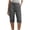190#Gray, variant on Capri Pants for Women Casual Summer Spring Straight Leg Cargo Capris with Pockets Rolled Hem Cropped Trouser Light Brown 2XL