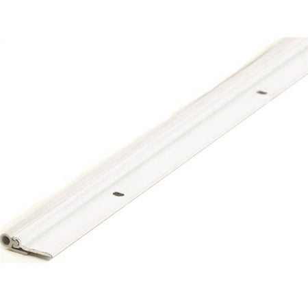 M-D Ultra 69938 Door Jamb Weatherstrip, 7/8 in W X 1/4 in T, Aluminum/Vinyl, White