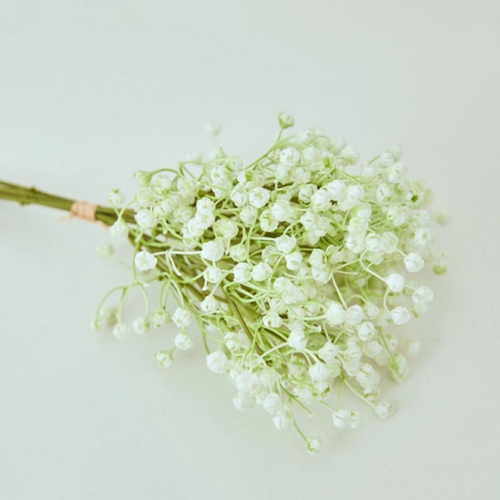 6 Pcs Artificial Baby Breath Flowers Fake Gypsophila Bouquets Fake Real