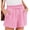 Pink, variant on Asklazy Women’s Linen Shorts with Elastic Waist and Drawstring, Casual Summer Beach Shorts with Pockets,Mother's Day ,Black,(S-2XL)