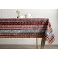 thumbnail image 2 of Maison d' Hermine Fair Isle 100% Cotton Tablecloth for Kitchen Dining Tabletop Decoration Parties Weddings (Square, 54 Inch by 54 Inch)., 2 of 3
