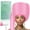 Pink, variant on Hooded Hair Dryer Bonnet - Fast-Drying Bonnet Hair Dryer for Natural Hair, Deep Conditioning, Styling, & Curl Enhancing - Adjustable Fit, Heat Distribution, Portable & Lightweight for Travel(Black)