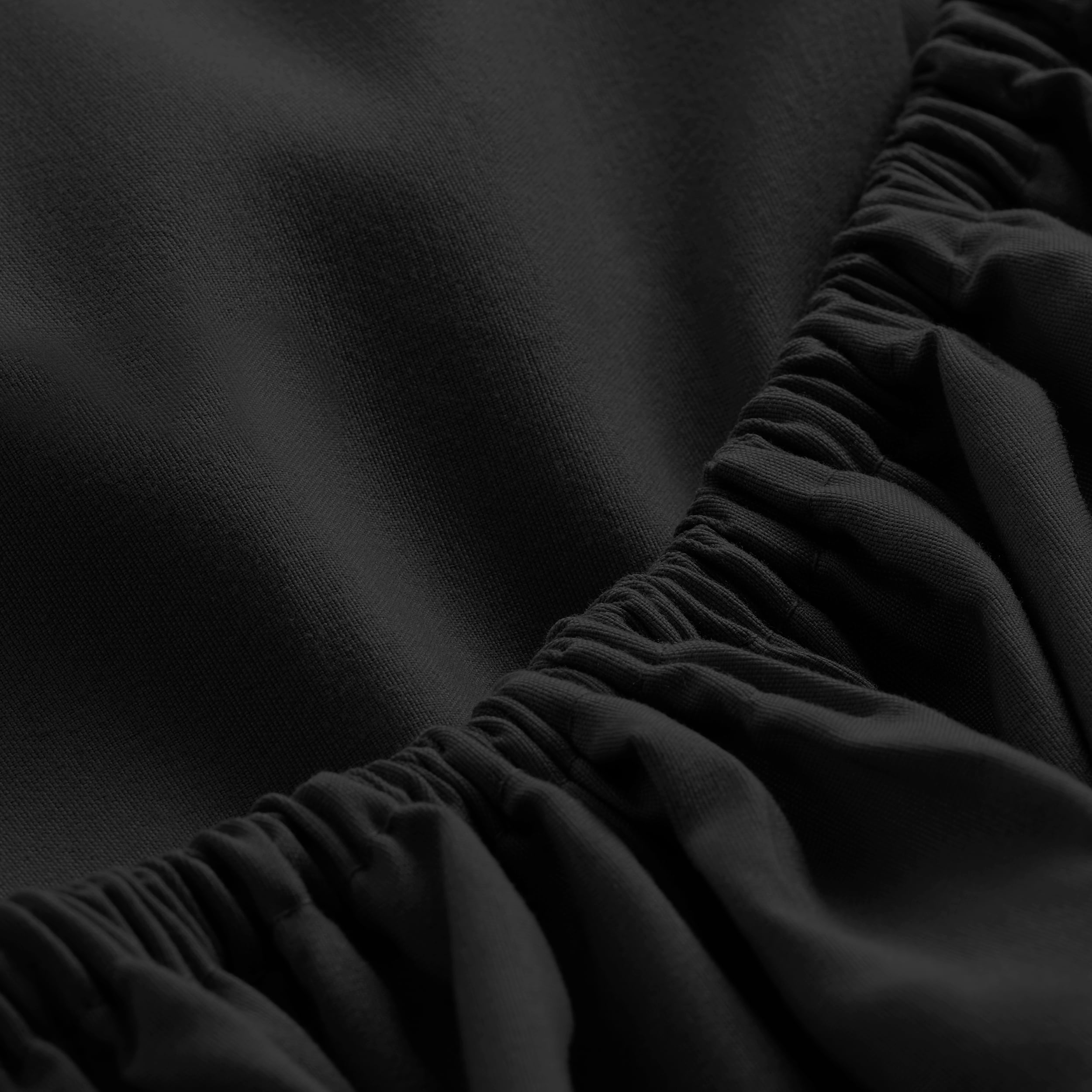 Bare Home Microfiber 5-Piece Black/Red Comforter, Black Sheet Set Reversible Bed in a Bag, Queen