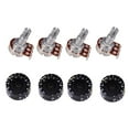 thumbnail image 1 of 4pcs 500K Guitar Volume Potentiometer Pots and Knobs, 1 of 7