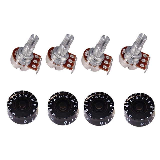 4pcs 500K Guitar Volume Potentiometer Pots and Knobs