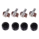 thumbnail image 1 of Potenciómetro de guitarra 500k Yuyangstore Perillas negras, 1 of 7