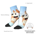 thumbnail image 4 of Lsque Bluey Printed Crew Socks, Moisture-Wicking Socks, Athletic Socks for Men Breathable Cushion Socks Casual Sport Socks for Running Traveling, 4 of 6