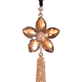thumbnail image 1 of Crystal Butterfly Car Rear View Mirror Accessories Lucky Car Hanging Ornament (Champagne), 1 of 4