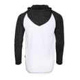 thumbnail image 6 of ZIMEGO Men's Long Sleeve Color Block Hooded Henley shirt - Athletic Baseball Sports Raglan Style Casual Hoodie, 6 of 6