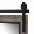 thumbnail image 4 of Hitchcock Butterfield 2585BD3030 30 x 30 in. Santa Fe Farmhouse Rustic Reclaimed Barn Door Mirror - Bathroom Mirror - Vanity Mirror - Wall Mirror - Decorative Mirror, Gray & Black, 4 of 6