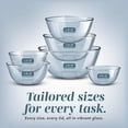 thumbnail image 7 of COOK WITH COLOR Glass Mixing Bowls with Lids, Borosilicate Mixing Bowl Set for Meal Prep, Blue, 12-Piece, 7 of 7