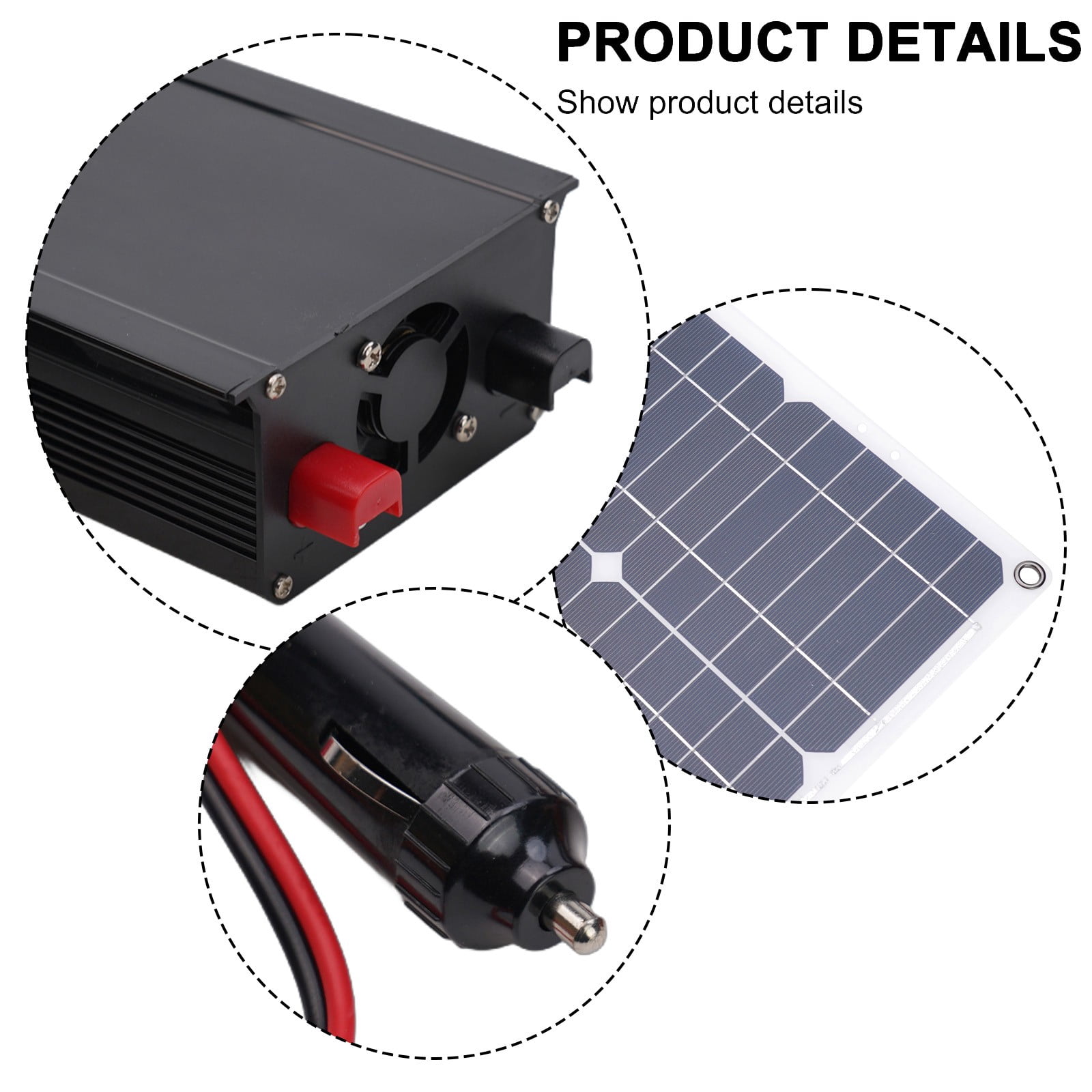 220V 6000W Solar Panel Kit Complete Solar Power Generator 30A Home Grid System Solar Inverter Kit Universal Car Accessories