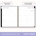 thumbnail image 3 of Blue Sky Ashley G 2026 Weekly and Monthly Planner Calendar, January 2026 - December 2026, 8.5" x 11", Flexible Cover, Durable Twin Wire Binding, Laminated Tabs, Pocket & Stickers, Sweetheart Black, 3 of 8