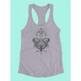 thumbnail image 3 of Cosmic Butterfly Racerback Tank Women -Image by Shutterstock, Female Medium, 3 of 4