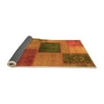 thumbnail image 2 of Ahgly Company Indoor Round Patchwork Orange Transitional Area Rugs, 7' Round, 2 of 4