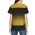 thumbnail image 7 of Wukai Gold Glitter Gradient Youth Unisex Short Sleeve T-Shirt for Boys, Girls, Teens, and Kids-X-Small, 7 of 7