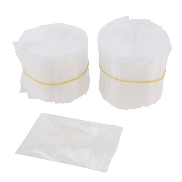 500 piezas con cierre de agarre, bolsas con cierre , bolsa con cierre automático, bolsa de sellado automático, grado alimenticio, tamaño PE 5 Los 8 × 12cm Macarena Bolsas transparentes