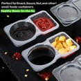 thumbnail image 4 of Pakyozj 10 Sets Snack Condiment Containers with Lid, Disposable Double 2 compartments Dipping Container Refrige, Reusable Takeaway Sauce Dip Case Storage for Outdoor Sampling Travel Picnic Take-out, 4 of 8